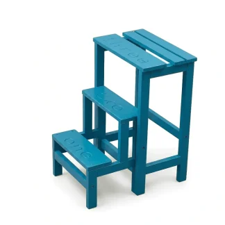 Sgabello Happy numbers H10 azzurro