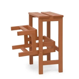 Sgabello in legno 3 gradini ripieghevole Lines F4 ciliegio
