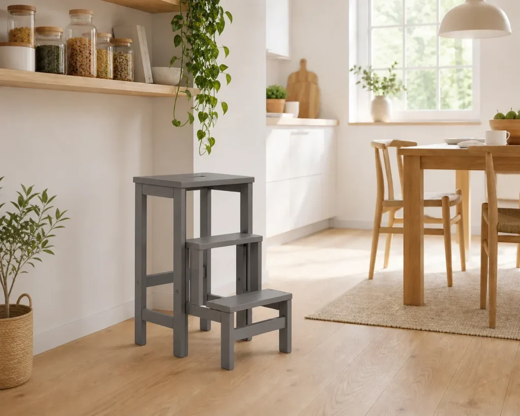 Sgabello in legno Sente