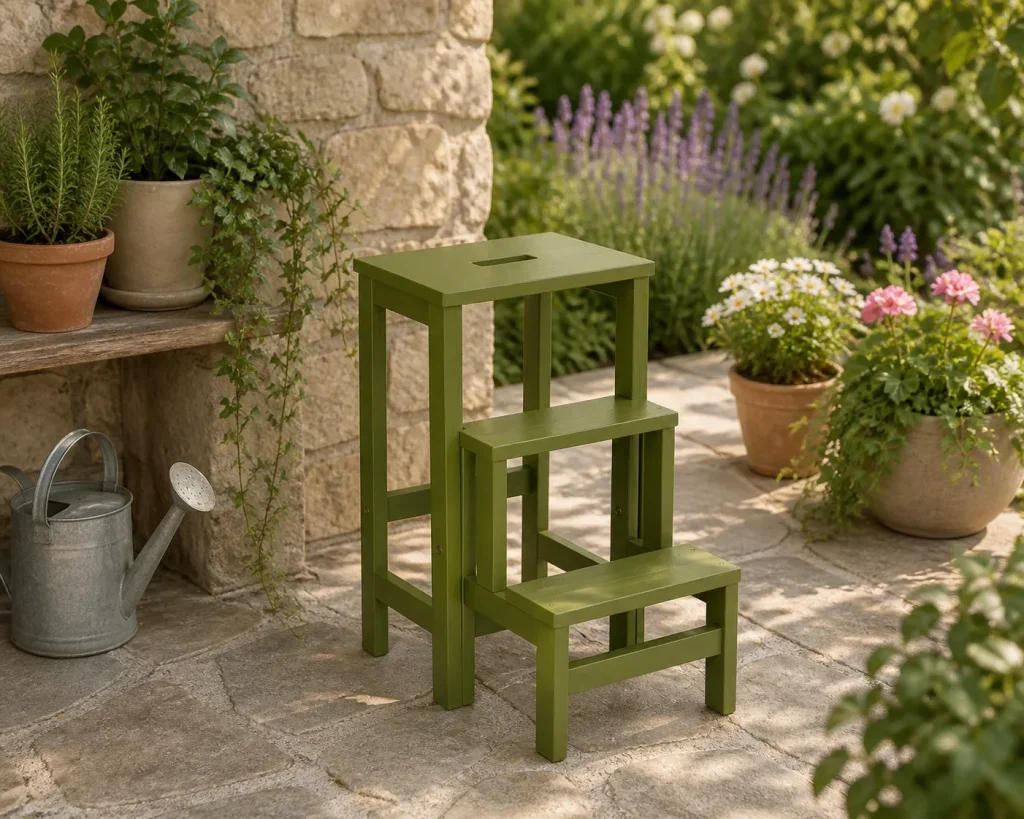 Sgabello in legno Sente