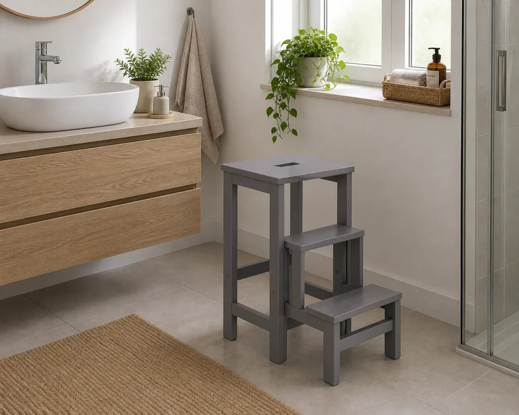 Sgabello in legno Sente
