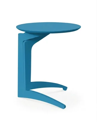 Tavolino pighevole Foldme multistrato tinto azzurro