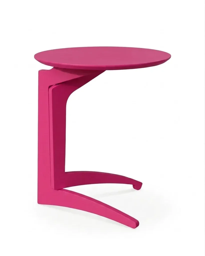 Tavolino pighevole Foldme multistrato tinto fucsia