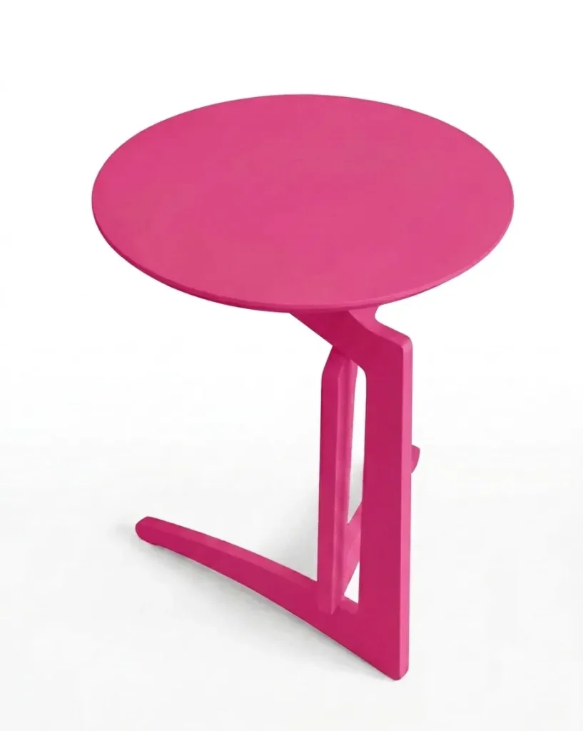 Tavolino pighevole Foldme multistrato tinto fucsia