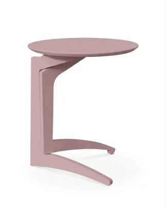 Tavolino pighevole Foldme multistrato tinto rosa antico