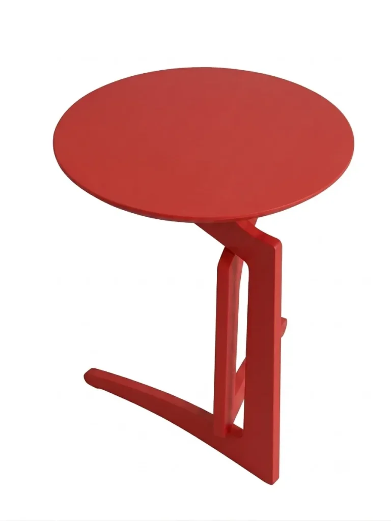 Tavolino pighevole Foldme multistrato tinto rosso