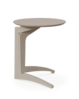 Tavolino pighevole Foldme multistrato laccato grigio chiaro