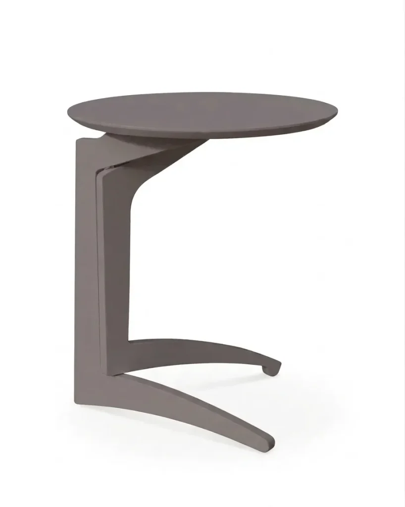 Tavolino pighevole Foldme multistrato tinto grigio