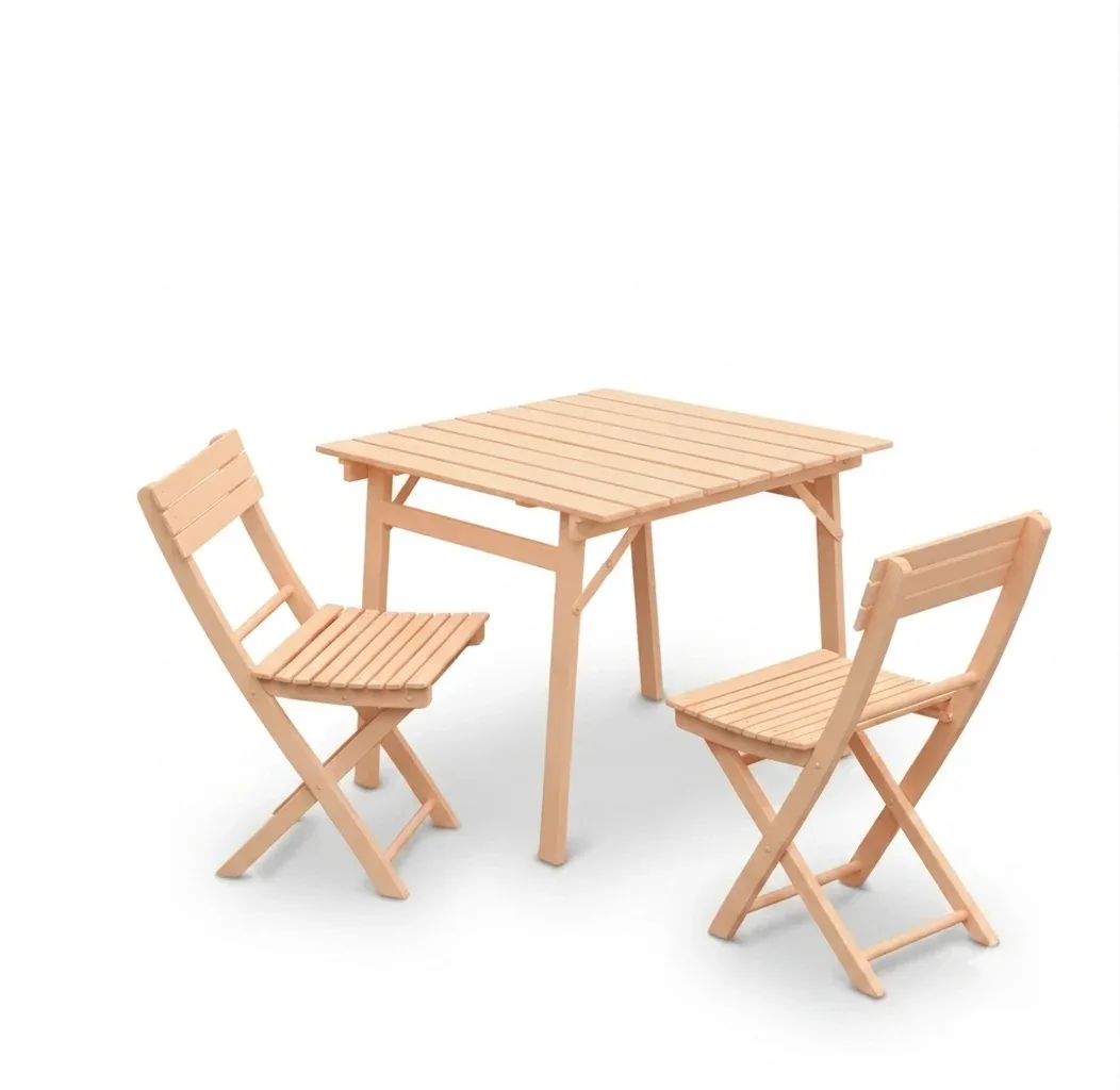 Tavolo pieghevole Garden faggio massello naturale verniciato 80 x 80 80 x 120