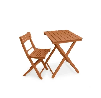 Tavolo pieghevole Garden faggio massello tinto ciliegio 60 x 80