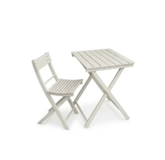 Tavolo pieghevole Garden faggio massello laccato corda 60 x 80