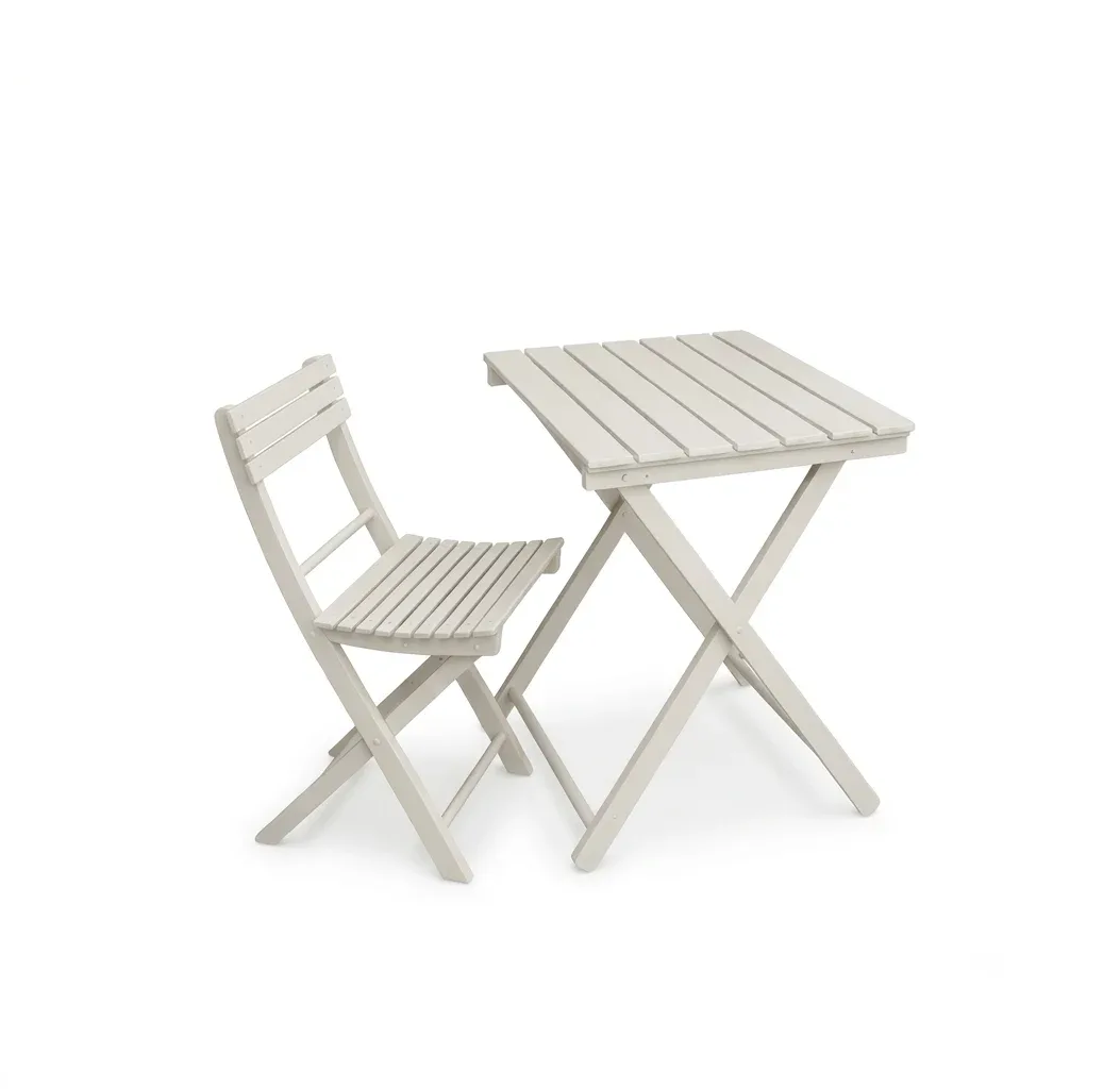 Tavolo pieghevole Garden faggio massello laccato corda 60 x 80