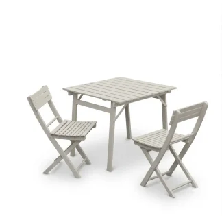 Tavolo pieghevole Garden faggio massello laccato corda 80 x 80 80 x 120