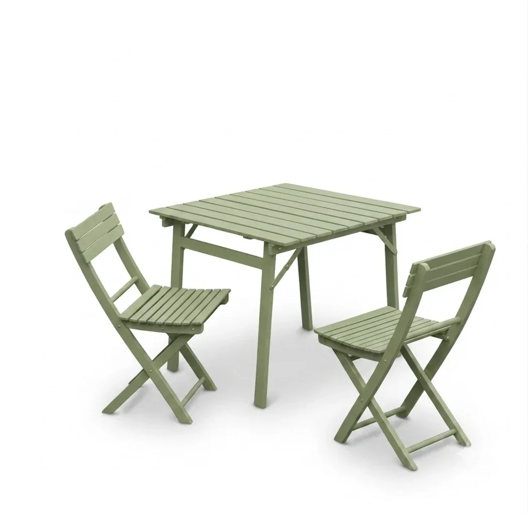 Tavolo pieghevole Garden in faggio massello colore faggio tinto rosa antico 80 x 80 80 x 120